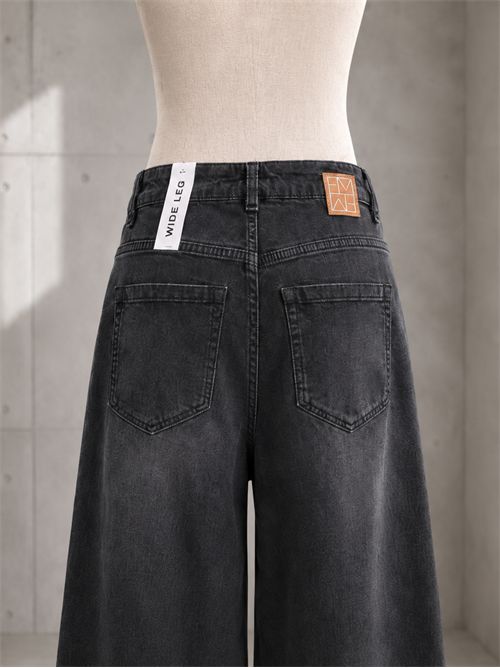 jeans wide leg stonewashed MARELLA EMME | EMMWIDELEGNERO DELAVÈ